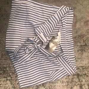 Blue/white striped shorts!! Brand new!